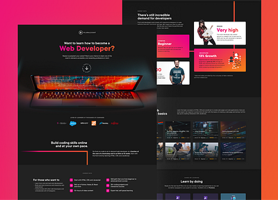 Pluralsight - Career Development Path Series - 2019 graphic design landing pages ui ux website