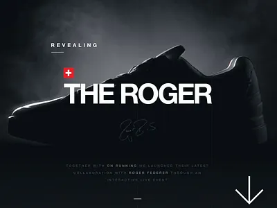 The Roger - On Running desktop iphone roger run running shoes sports tennis ui web design