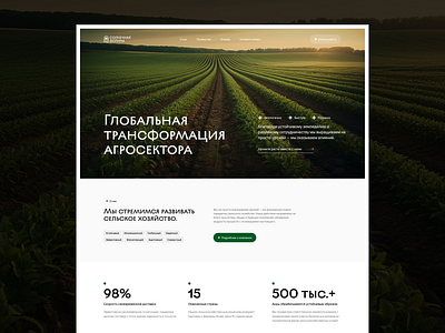 Sunny Valley Web Site Modern design eco fresh interface site ui web