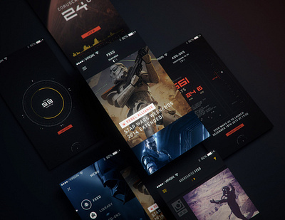 Star Wars App (The Walt Disney) callendar disney futuristic hud mobile design news scifi starwars timer ui