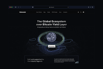 Crypto mining Hero section crypto dark hero mining slick ui web3