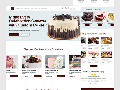 Cakes Servis Landing Page🎂 541b12 cak website cake landing page creativ desgine landing page landingpage mordan mordan webside website