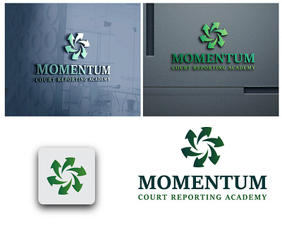 Modern Momentum Logo Design brand branding graphic design identity logo logo design logotype modern
