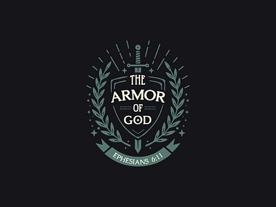 Armor of God armor of god branding church graphics logo shield spiritual sword vector