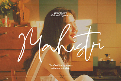 Mahistri - Handwritten Signature Font brush drawing handwriting sign signature text vintage
