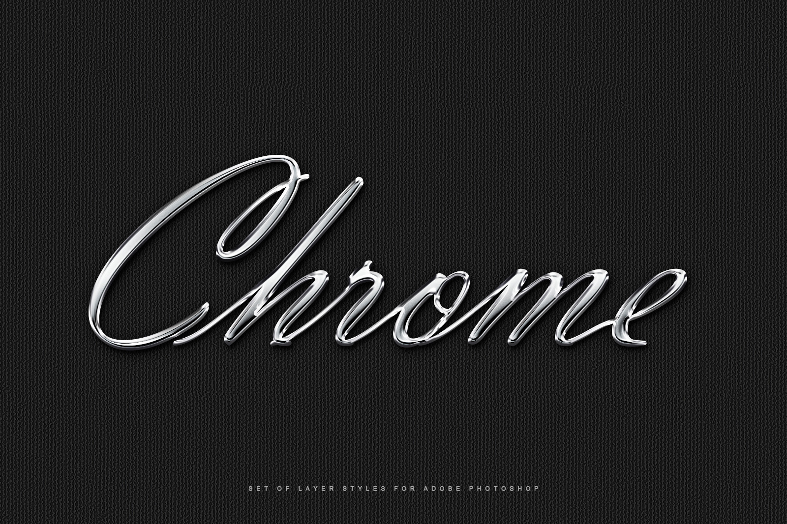 Chromed Metallic Text Effects 3d art chrome design illustration metal minimal paint photoshop professional psd shiny sleek style text effect typography vfx