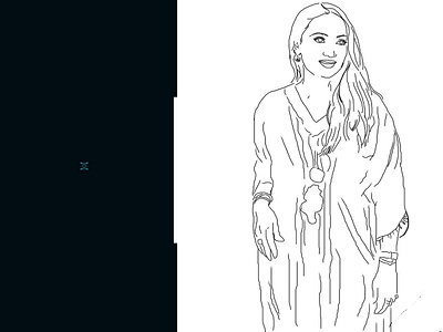 Portrait Practice_ Afsana Ara Bindu_In Lines_19 illustration