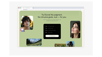 CTA Landing Page for Healthtech AI Assistant, Marketing Web b2b cta fitness health healthcare healthtech landing marketing medtech ux wellness