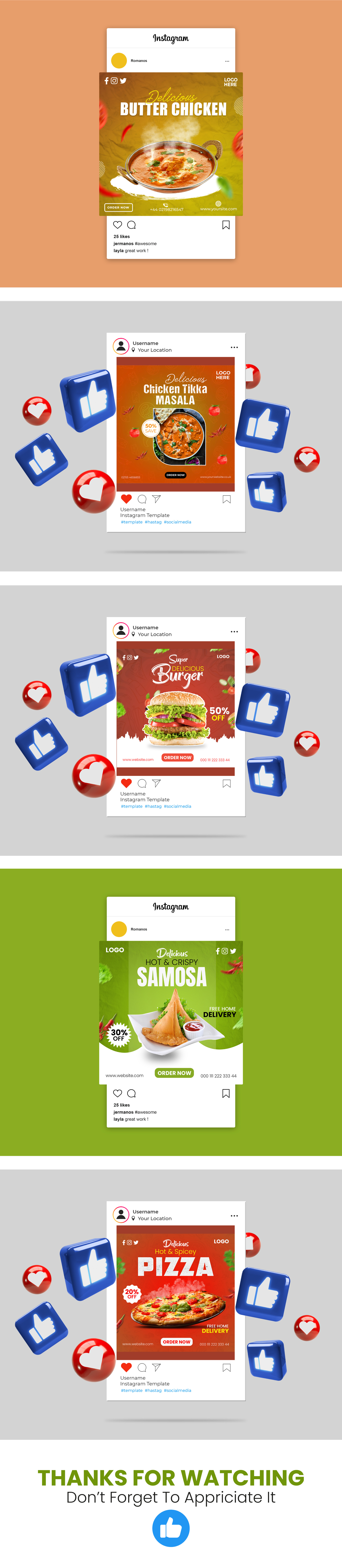 FOOD SOCIAL MEDIA POST DESIGN ad design branding creative post digital marketing facebook ad food ad food banner food design food graphic food poster food promotion food template graphic design instagram post post design restaurant branding restaurant design social media design social media marketing social media post