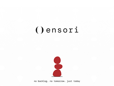 ( ) ensori — a to-do app for just today cursorapp dailyplanner designsystem dribbbleweeklywarmup japanesedesign minimaldesign productivity todoapp uiinspiration uxdesign