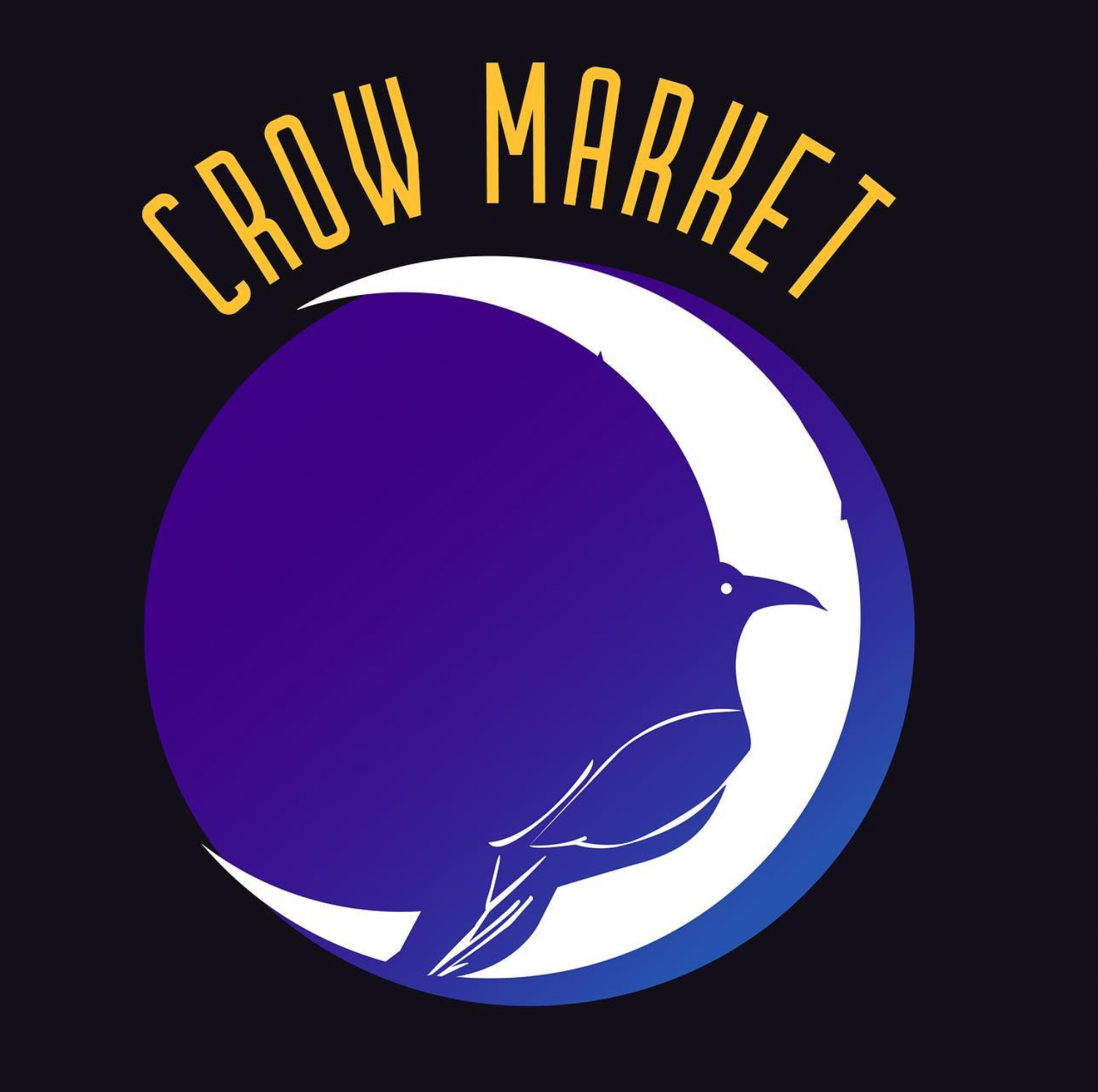Crow Market, Logo Design branding crow graphic design logo logo design
