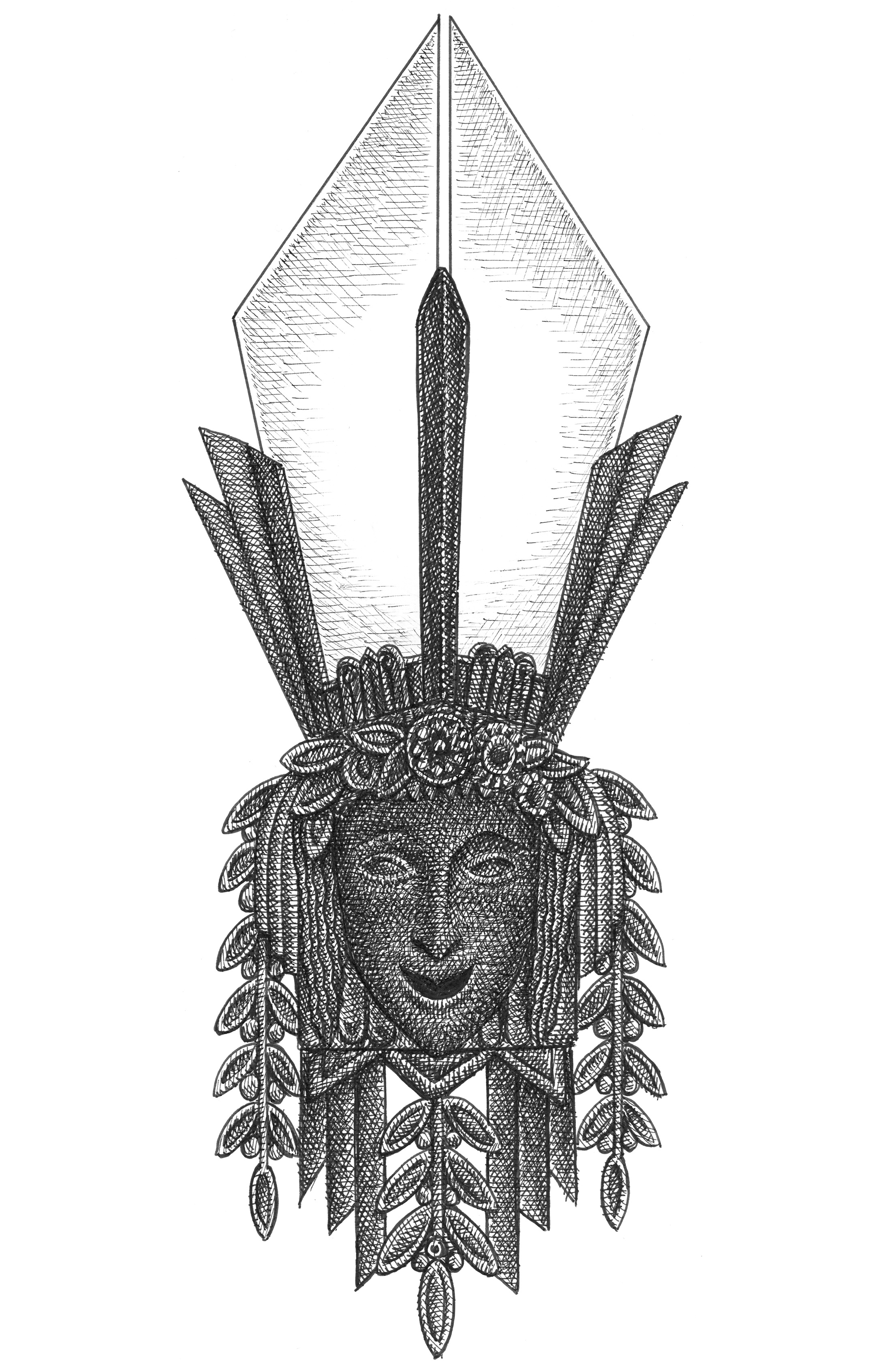 Deco Wall Sconce art art deco artist artwork drawing hand drawn illustration ink