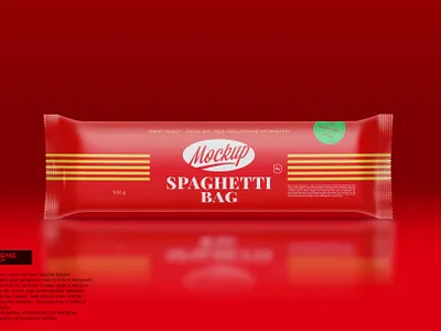 Matte Spaghetti Bag Mockup branding coffee design food graphic design illustration logo mock up mockup mockups pack package packaging packaging mockup product psd smart object template ui vector