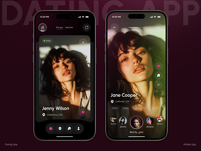 Modern Dating Mobile App – Find Love & Meaningful Connections app app design chat app dating dating app ios love app matchmaking app mobile mobile app social app