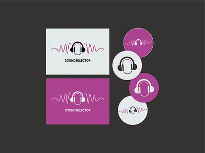 SoundSelector – Logo Variations brand brand identity brand system branding design graphic design identity design logo logo design logo variations modern identity music branding responsive logo spotify ui friendly vector