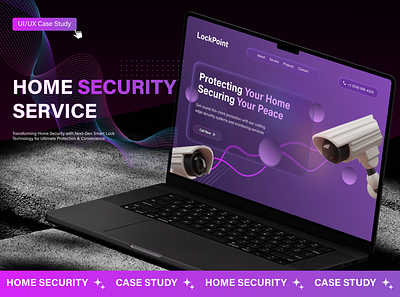 Home Security: E-commerce Platform app case study figma home security home security service kj landing page responsive design security cam security service security system ui ui design uiux uiux design ux ux design web web design website