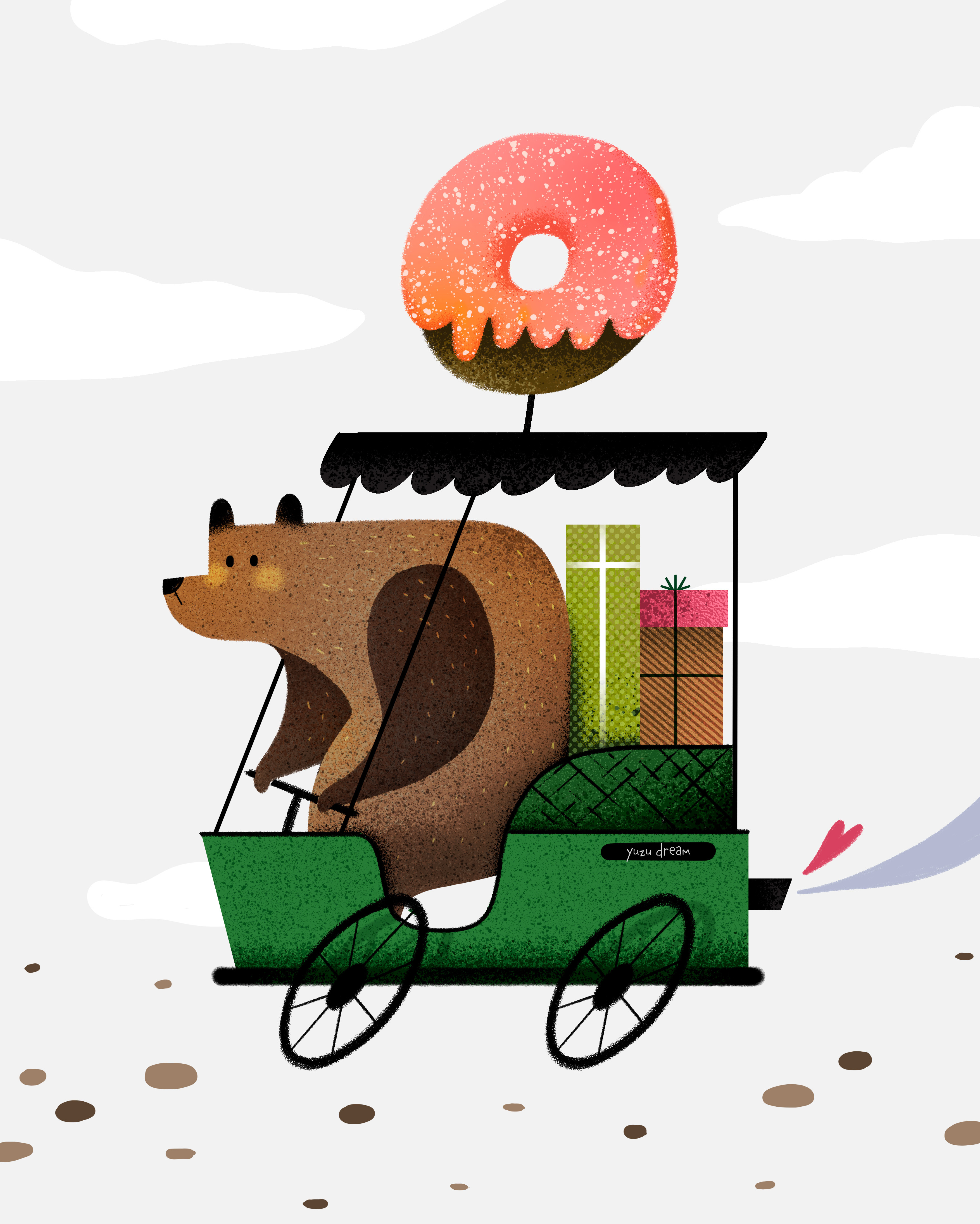 a Delivery guy animal digital art graphic design illustration photoshop