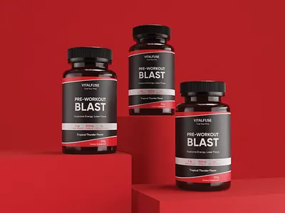 VITALFUSE Branding and Packaging Design packagingmockup