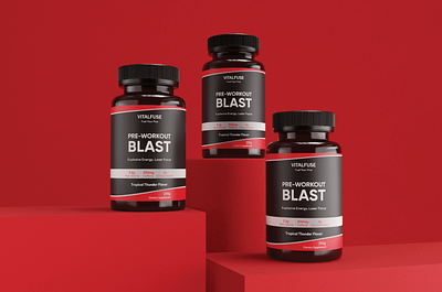 VITALFUSE Branding and Packaging Design packagingmockup