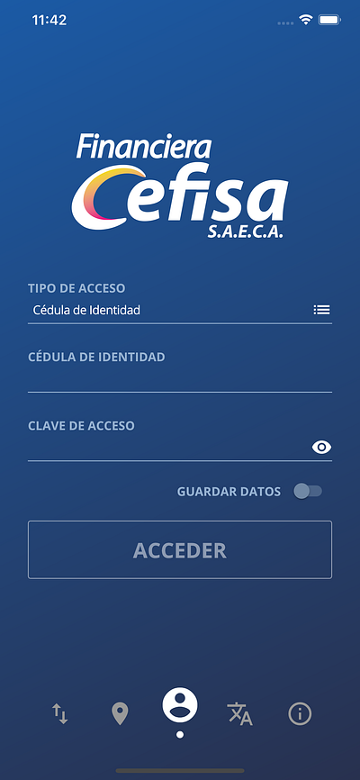 Cefisa App app design mobile ui