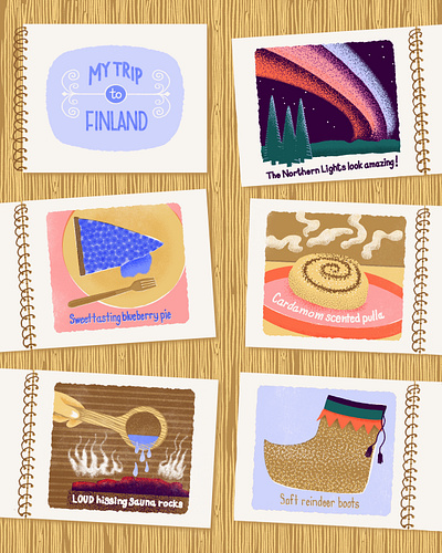 Benefits of Keeping a Travel Journal illustrations colorful culture illustration digital art editorial illustration finland finland travel illustration food illustrations illustration lifestyle illustration magazine illustration publication illustration travel illustration