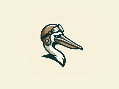 Pelican Mascot marine bird mascot