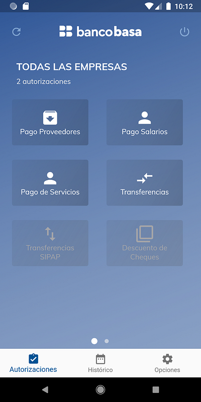 Basa Empresas App app design mobile ui
