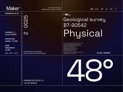 Maker-geological website geological graphic design ui ux