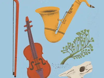 1859 Oregon’s Magazine illustration colorful digital art editorial illustration illustration instruments illustration magazine illustration music illustration oregon illustration publication illustration sagebrush illustration saxaphone illustration skull illustration violin illustration