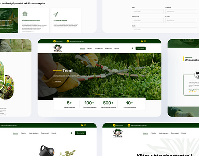 Trenil | Yard Maintenance design figma gardening maintenance nature ui ux website yard