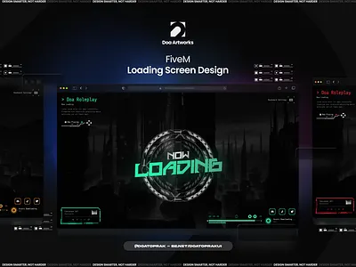 Loading Screen UI I Gta V illustration loading screen