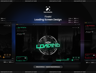 Loading Screen UI I Gta V illustration loading screen