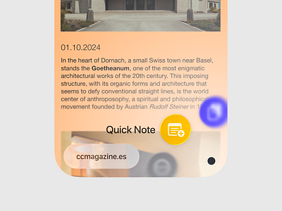 Quick Actions UI Exploration apple ios ios 26 liquid glass mobile
