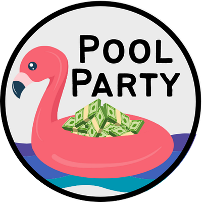 Pool Party Logo branding graphic design logo