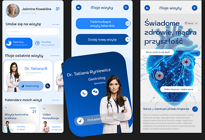 Medical UX/UI – Appointments & Health app appointments challenge daily dailydesign dailyuichallenge design figma health healthapp healthcare medical medicalapp mobile practice tracker ui ux uxui uxui design