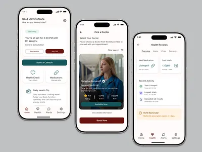MedConnect — Mobile Health App Case Study design healthtech medicalapp mobileux ui