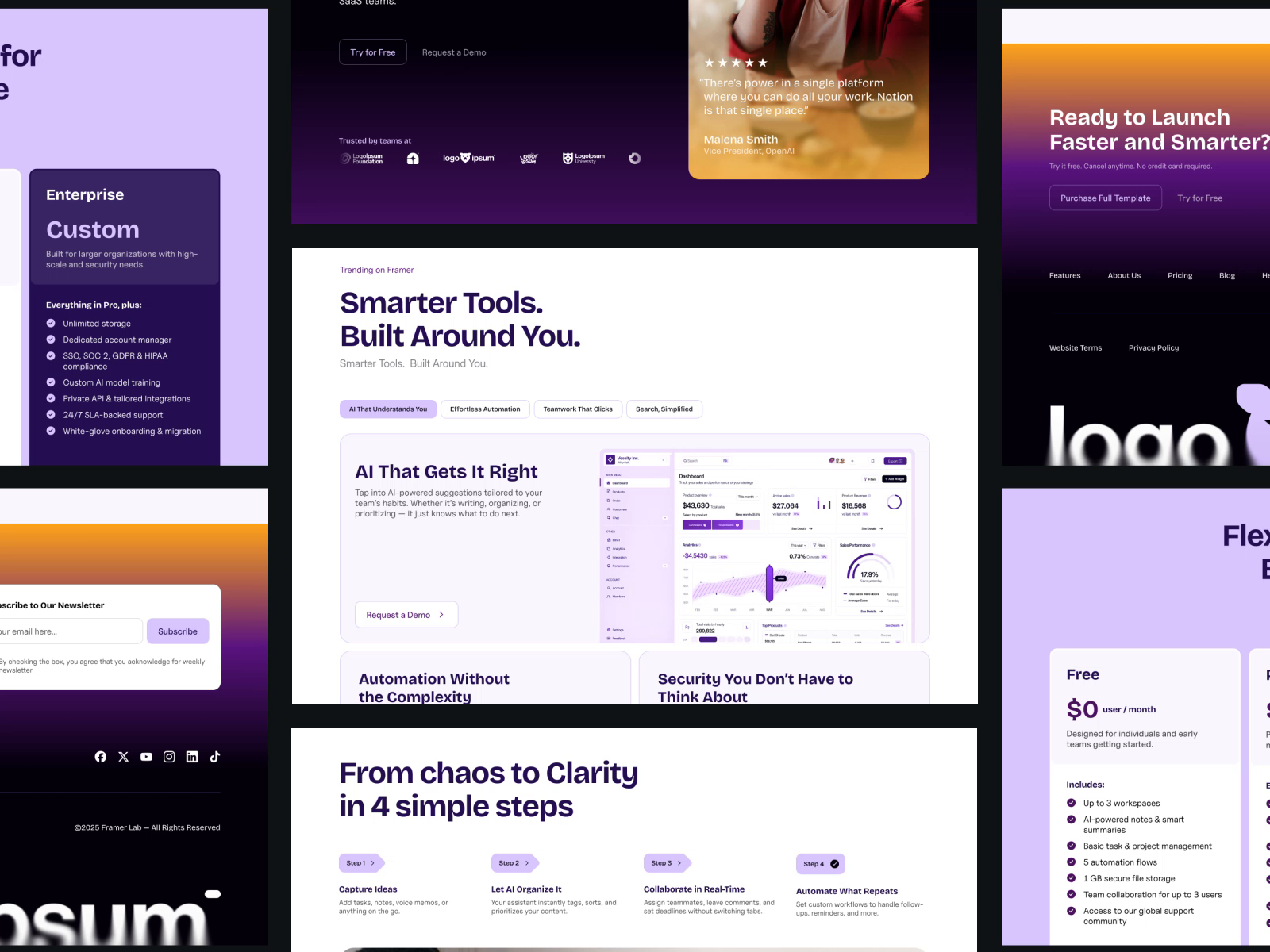 Example of Landing Page Design In Figma