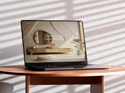 Interior Design Agency - Landing Page Design elegant grid layout hero section landing page minimalist modern ui web web design website design