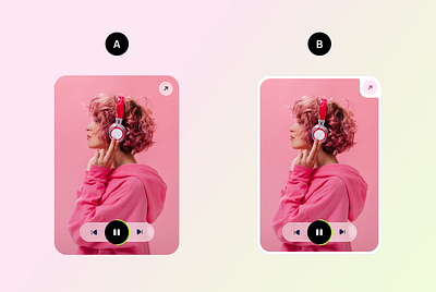 Music Cards Variations cards music ui ux