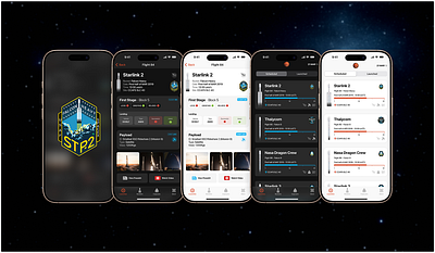 Rocket Launch Tracker app design design ios ui