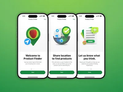 Onboarding app design illustration ui