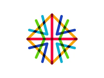 Square Point arrow logo colorful logo company logo icon illustration logo logo design modern logo square logo symbol vector