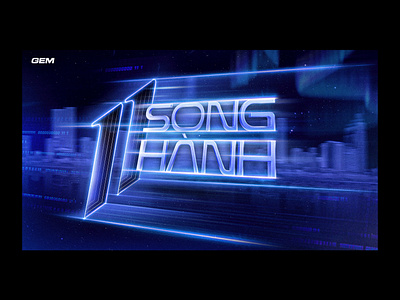 GEM 11th ANNIVERSARY KEY VISUAL 2 3d design graphic design illustration typography