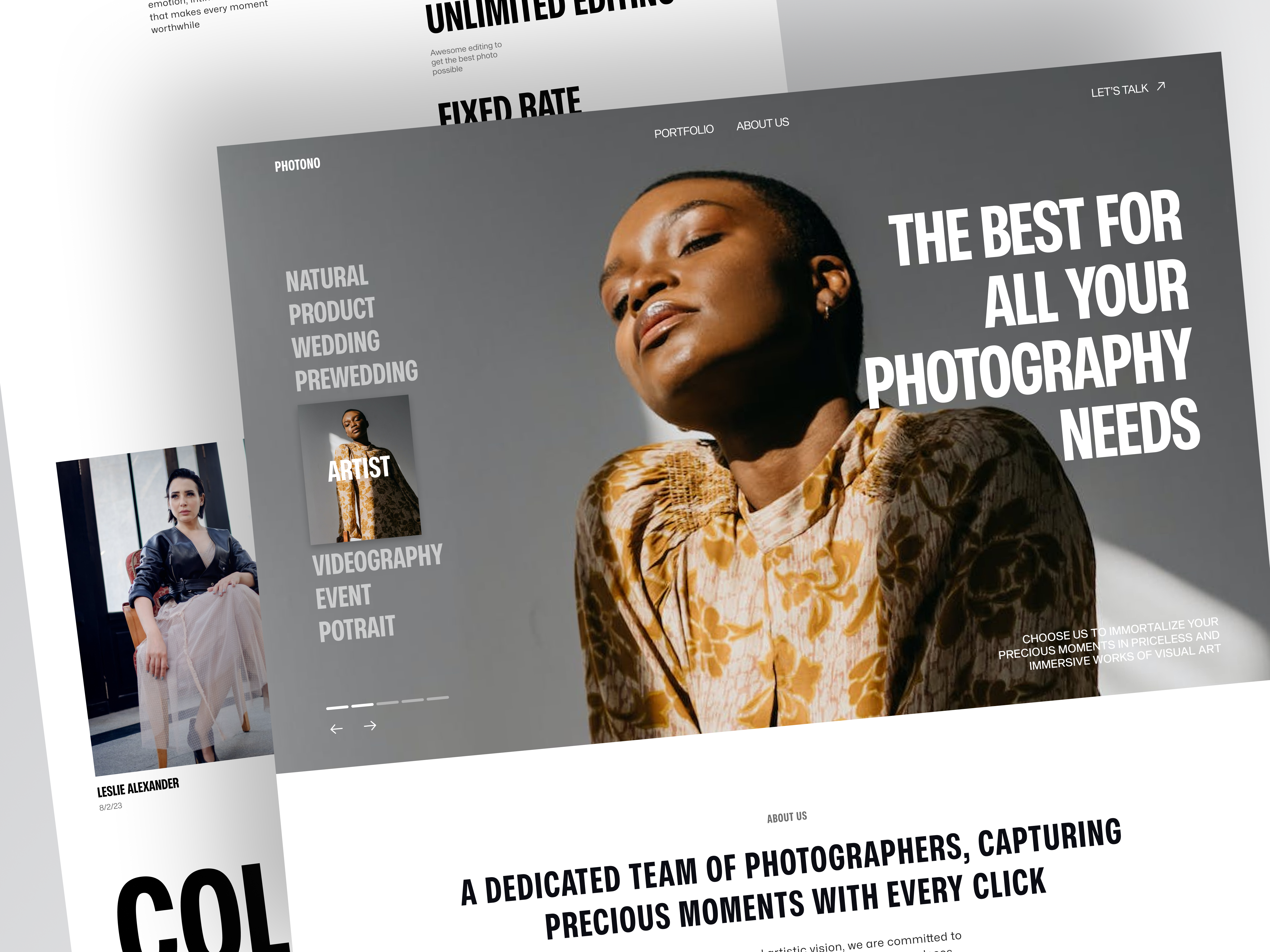Photono - Photography Agency Portfolio Website