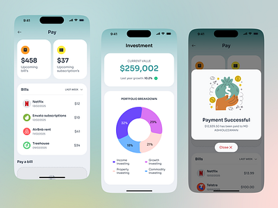 Fintech app ui/ux design for Australian Muslims Islamic finance australia banking finance fintech halal investment islamic muslim payment ui ui ux ux