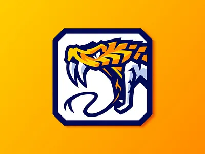 Viper Snake Mascot Logo aggressive animal bold branding cobra cold blooded digital logo fangs gaming identity design illustration logo for sale mascot mascot logo python sharp snake sports logo viper viper snake