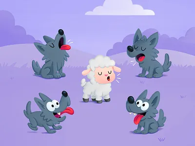 With wolves you learn to howl. branding illustration cartoon style character design cute cartoons editorial illustration illustrator latinx illustrator mascotart mexican culture mexicanart proverbios mexicanos visual storytelling