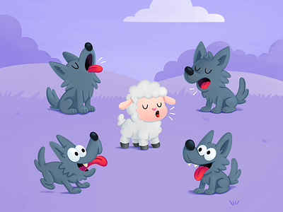 With wolves you learn to howl. branding illustration cartoon style character design cute cartoons editorial illustration illustrator latinx illustrator mascotart mexican culture mexicanart proverbios mexicanos visual storytelling