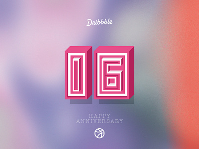 Dribbble 16 anniversary design designer sane dribbble dribbble anniversary dribbble best shot dribbble weekly warm up dribble logo flat graphic design happy happy dribbble logo mongolia mongolian design sane sane design vector warm up weekly