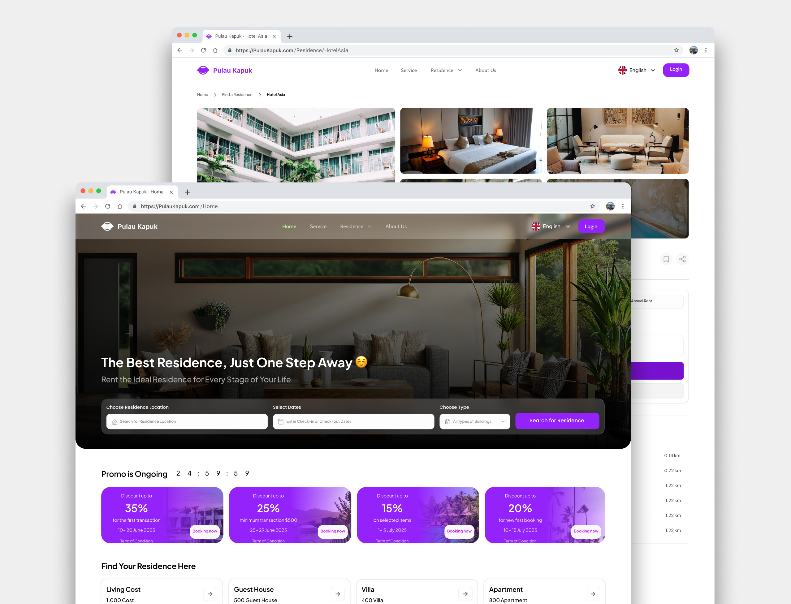 Example of Modern Landing Page/Website Design